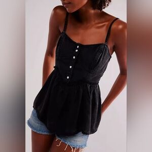 We The Free Reworked Denim Top Size S New